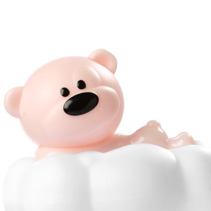 ONLI - LED Genopladelig natlampe til børn NUVOLINA LED/2,5W/5V 300 mAh bjørn/lyserød