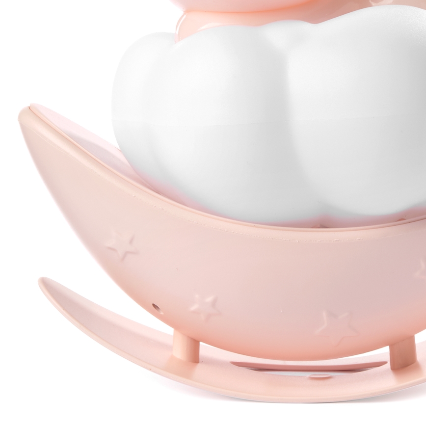 ONLI - LED Genopladelig natlampe til børn NUVOLINA LED/2,5W/5V 300 mAh bjørn/lyserød