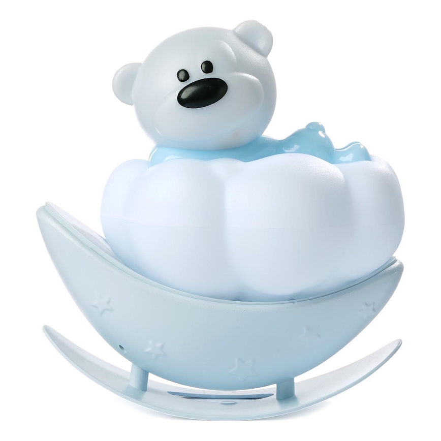 ONLI - LED Genopladelig natlampe til børn NUVOLINA LED/2,5W/5V 300 mAh bjørn/blå