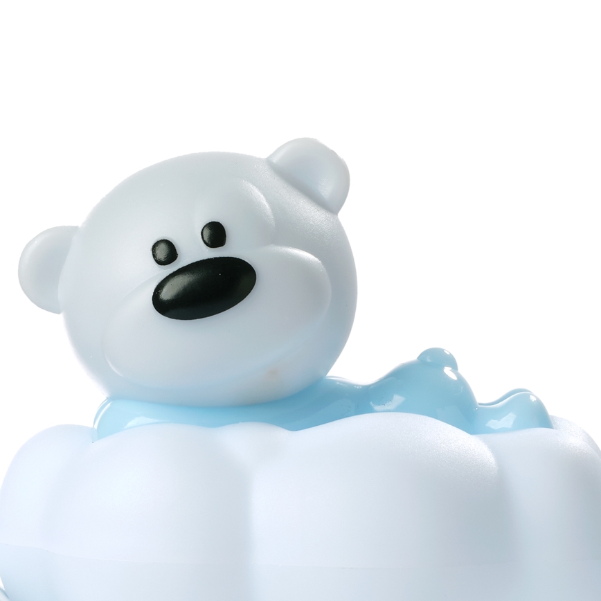 ONLI - LED Genopladelig natlampe til børn NUVOLINA LED/2,5W/5V 300 mAh bjørn/blå