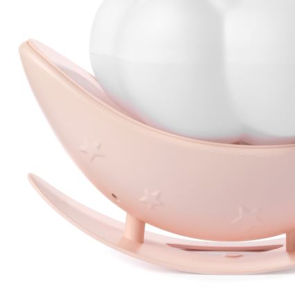 ONLI - LED genopladelig natlampe til børn NUVOLINA LED/2,5W/5V 300 mAh hund/lyserød
