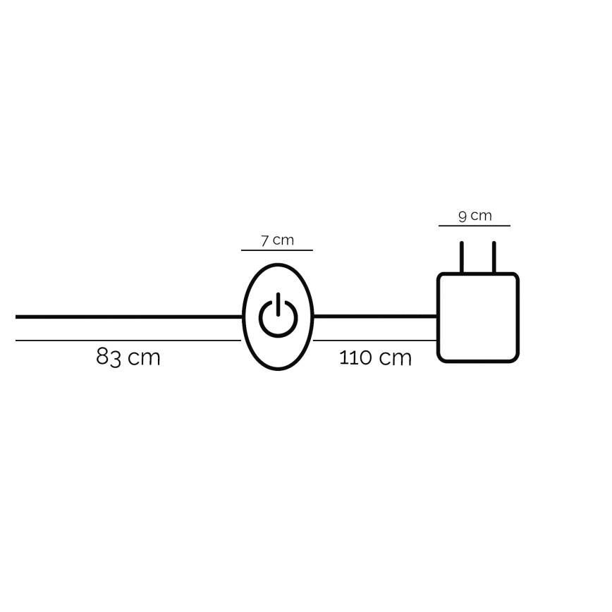 ONLI -  LED gulvlampe DAFNE LED/38W/230V 4000K sort