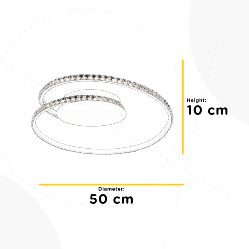 ONLI - LED loftlampe EDEN LED/26W/230V 4500K diameter 50 cm hvid