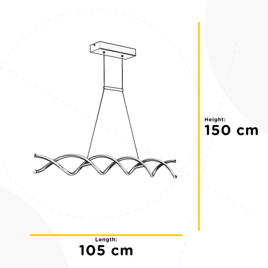 ONLI - LED pendel DNA LED/24W/230V 4000K sølvfarvet