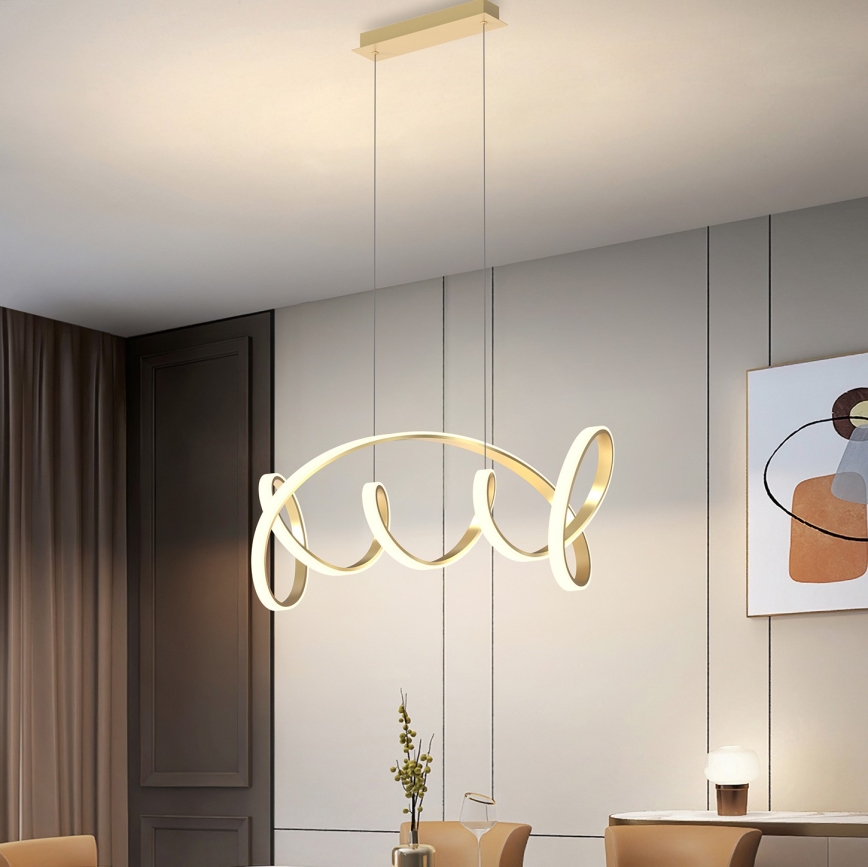 ONLI - LED pendel KIRA LED/60W/230V 4000K guldfarvet