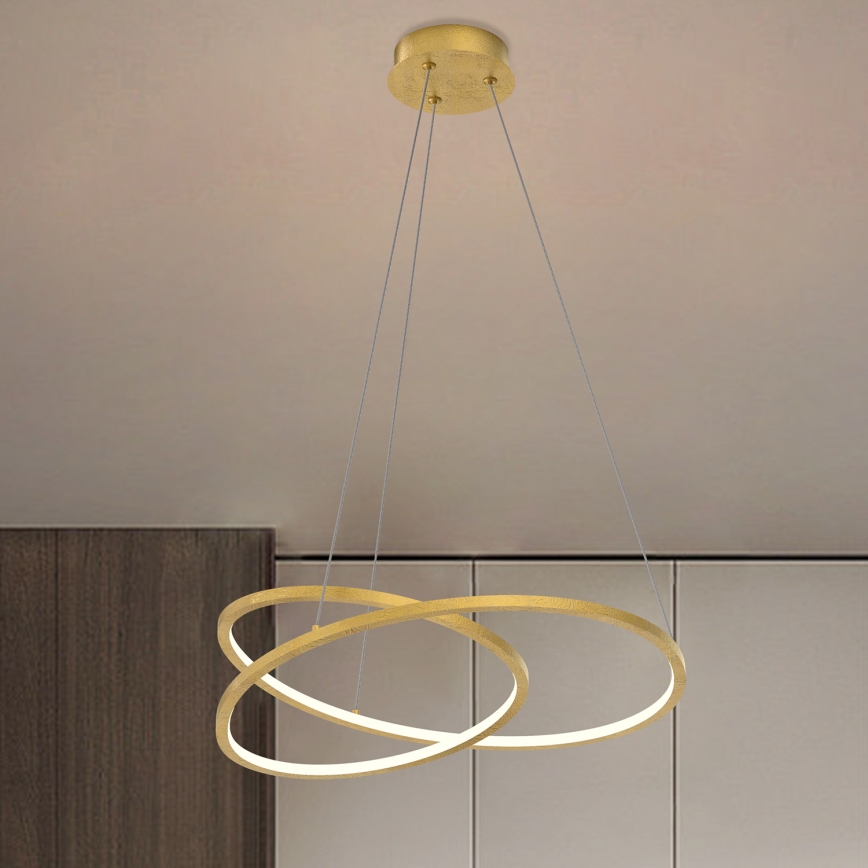 ONLI - LED pendel LIBERTY LED/30W/230V 4000K guldfarvet