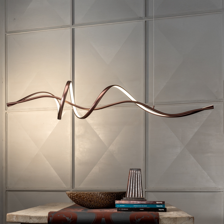 ONLI - LED-pendel på wire KELLY LED/28W/230V i kobber