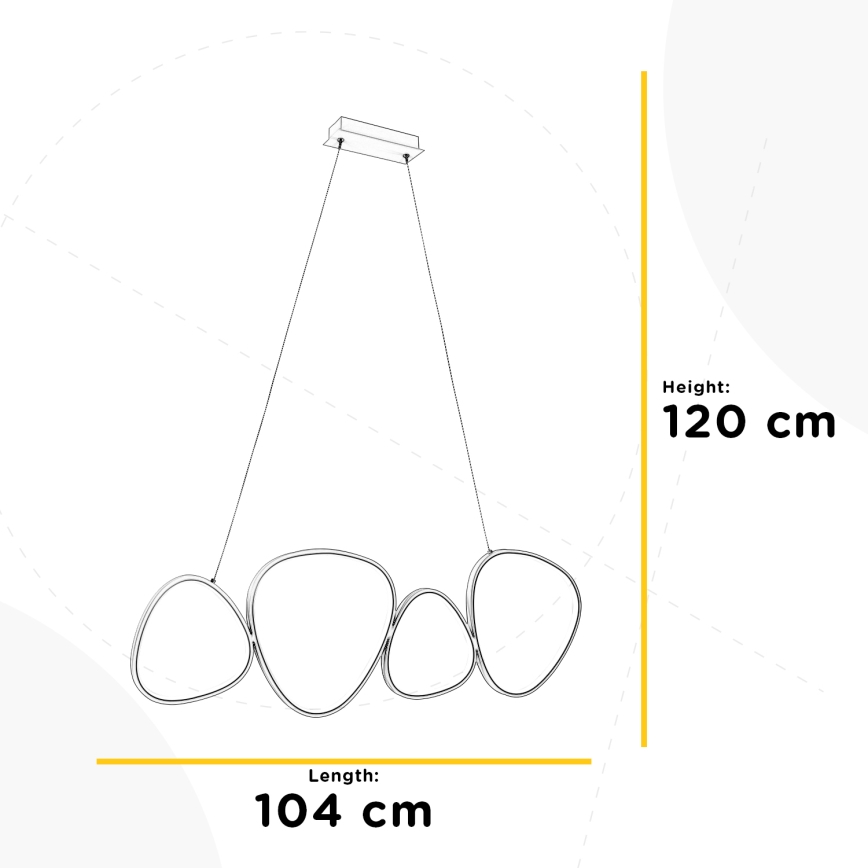 ONLI - LED pendel ROMEO LED/48W/230V 4000K hvid