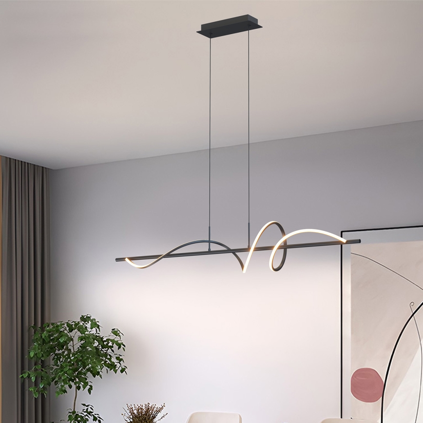 ONLI - LED pendel TWIST LED/30W/230V 4000K sort