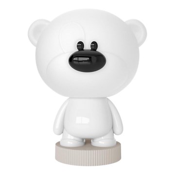 ONLI - LED RGB Børne natlampe PUPPIES LED/3W/USB bamse 30 cm