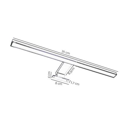 ONLI - LED spejllampe til badeværelse NEMO LED/4,5W/230V 4000K 30 cm IP44 skinnende krom