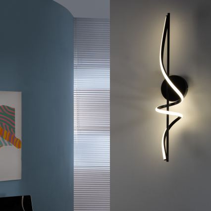 ONLI - LED væglampe TWIST LED/25W/230V 4000K sort