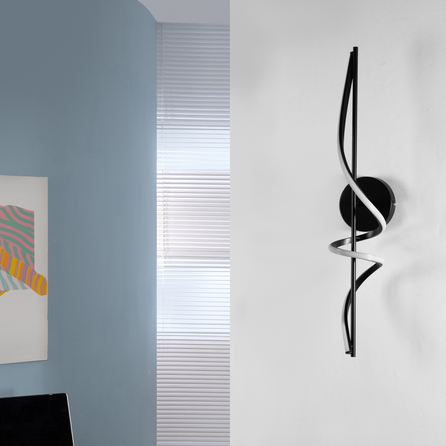 ONLI - LED væglampe TWIST LED/25W/230V 4000K sort