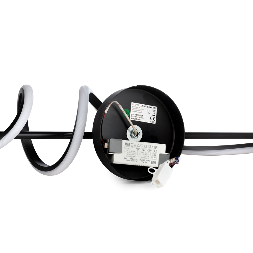 ONLI - LED væglampe TWIST LED/25W/230V 4000K sort