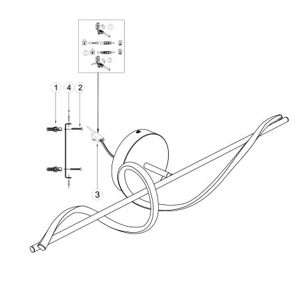 ONLI - LED væglampe TWIST LED/25W/230V 4000K sort