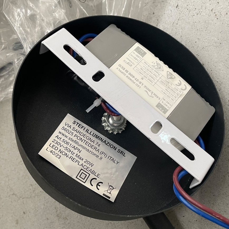 ONLI - LED væglampe TWIST LED/6W/230V 4000K sort