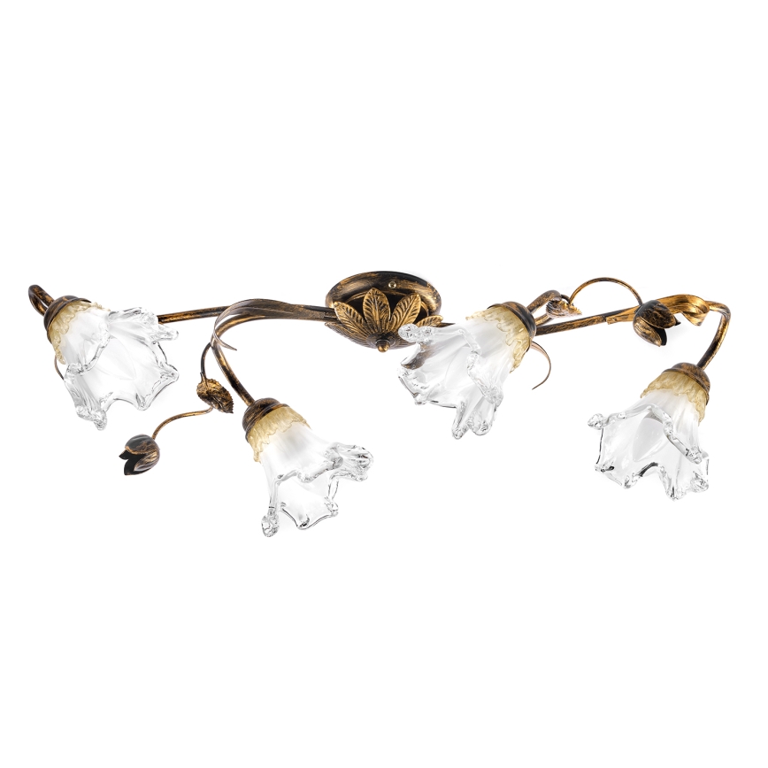 ONLI - Loftlampe ARIANNA 4xE14/6W/230V i bronze