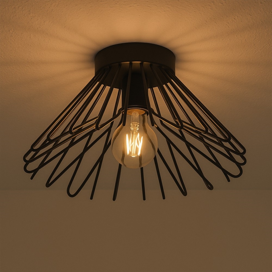 ONLI - Loftlampe DUCCIO 1xE27/22W/230V diameter 30 cm sort