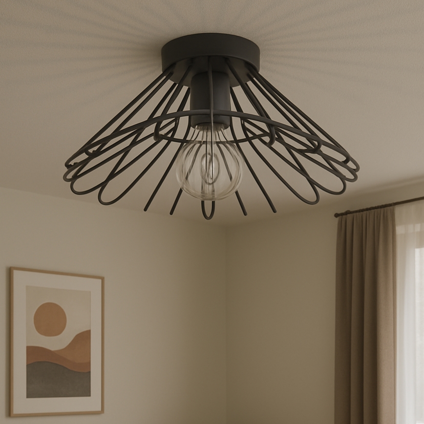 ONLI - Loftlampe DUCCIO 1xE27/22W/230V diameter 60 cm sort