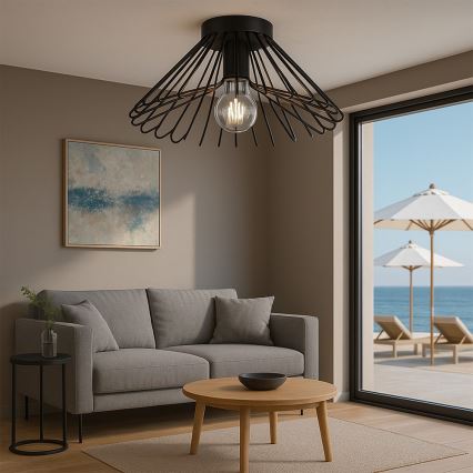 ONLI - Loftlampe DUCCIO 1xE27/22W/230V diameter 60 cm sort