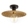 ONLI - Loftlampe GOLDEN 1xE27/22W/230V diameter 28 cm guldfarvet/sort