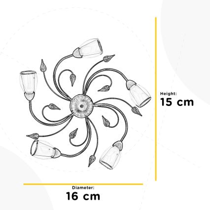 ONLI - Loftlampe LILIANA 5xE14/6W/230V