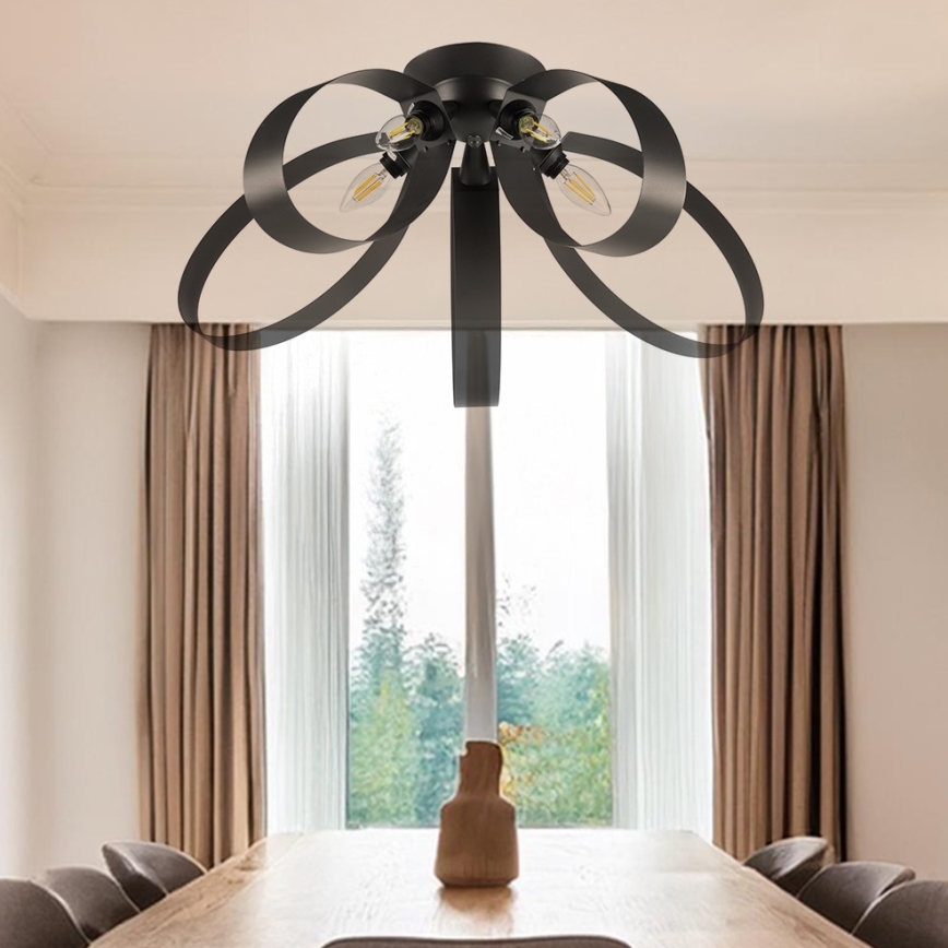 ONLI - Loftlampe SERENA 5xE14/6W/230V sort