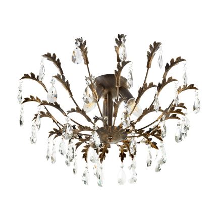 ONLI - Loftlampe TERESA 3xE14/6W/230V bronzefarvet