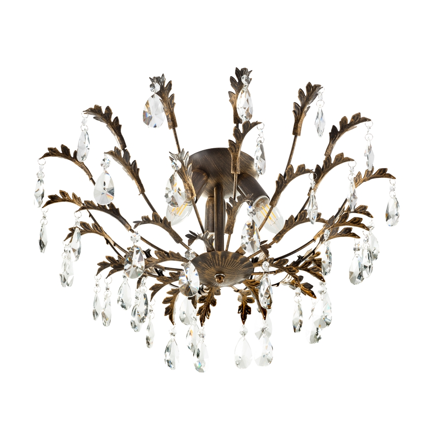 ONLI - Loftlampe TERESA 3xE14/6W/230V bronzefarvet