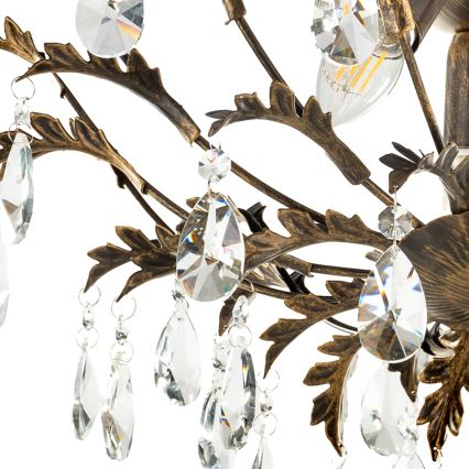 ONLI - Loftlampe TERESA 3xE14/6W/230V bronzefarvet