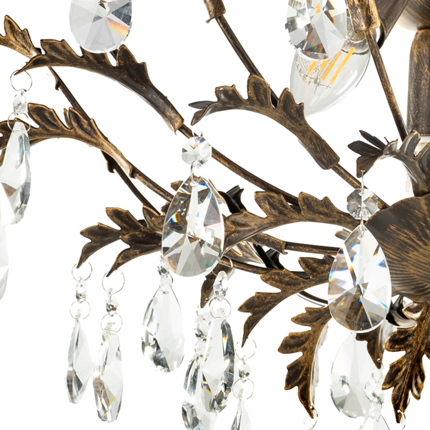 ONLI - Loftlampe TERESA 3xE14/6W/230V bronzefarvet