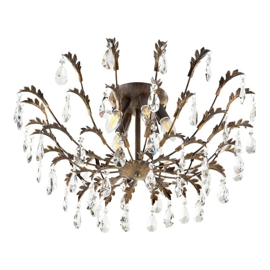 ONLI - Loftlampe TERESA 5xE14/6W/230V bronzefarvet