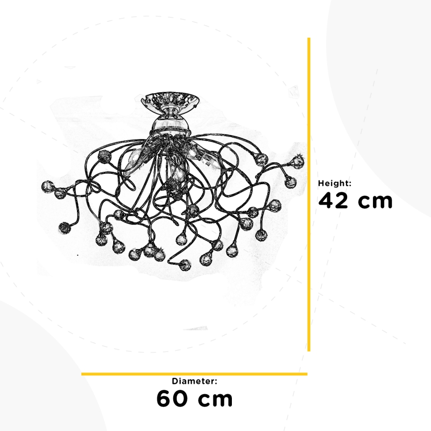 ONLI - Loftlampe TRILLY 5xE14/6W/230V