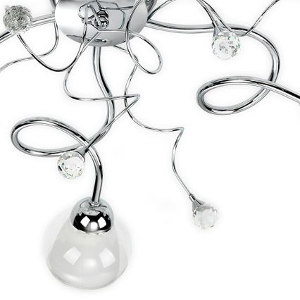 ONLI - Loftlampe WENDY 5xE14/6W/230V skinnende krom