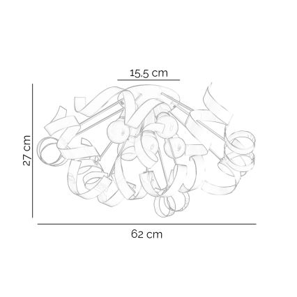 ONLI - Loftlampe ZOE 5xE14/6W/230V hvid