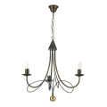 ONLI - Lysekrone med kæde MILVIA 3xE14/6W/230V bronzefarvet