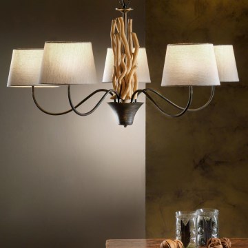 ONLI - Lysekrone på kæde AGAR 5xE14/6W/230V Ø 80 cm