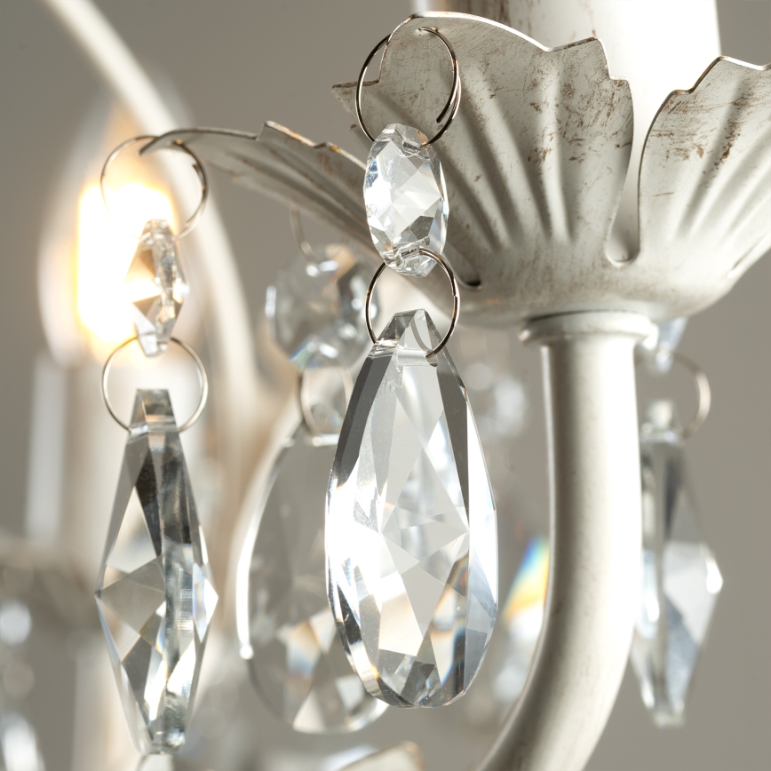 ONLI - Lysekrone på kæde TERESA 3xE14/6W/230V hvid