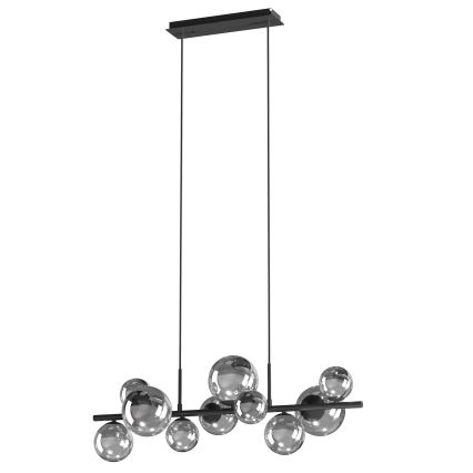 ONLI - Lysekrone på wire PALOMA 10xG9/3W/230V sort/røget