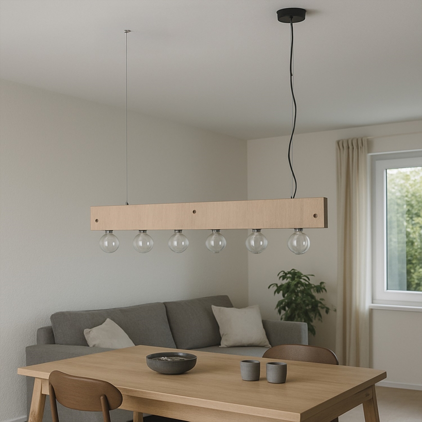ONLI - Pendel ARGO 6xE27/22W/230V beige