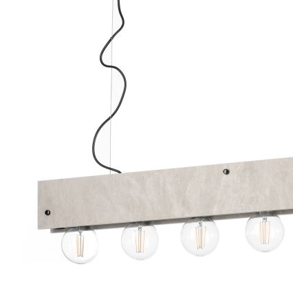 ONLI - Pendel ARGO 6xE27/22W/230V grå