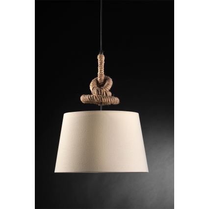 ONLI - Pendel CORDA 1xE27/22W/230V beige