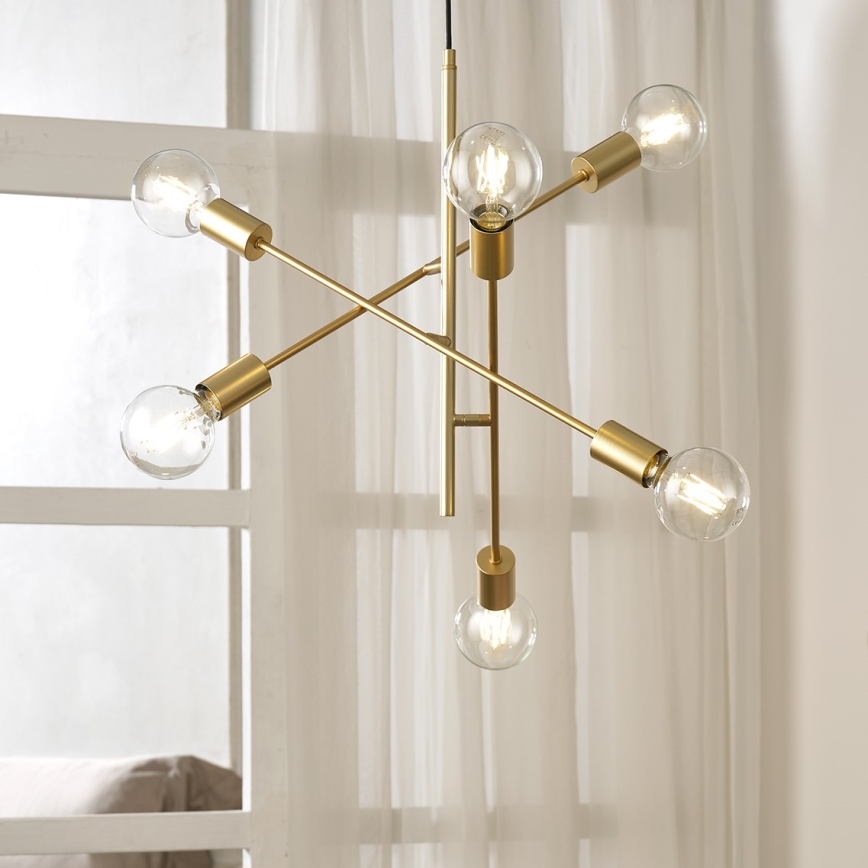 ONLI - Pendel CROSS 6xE27/22W/230V