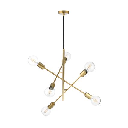 ONLI - Pendel CROSS 6xE27/22W/230V
