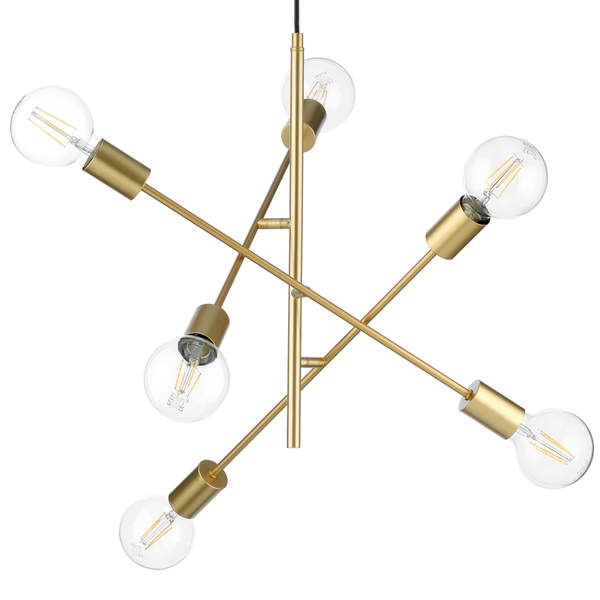 ONLI - Pendel CROSS 6xE27/22W/230V