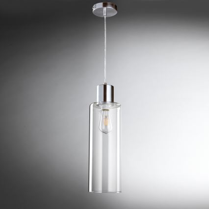 ONLI - Pendel DODO 1xE27/22W/230V skinnende krom