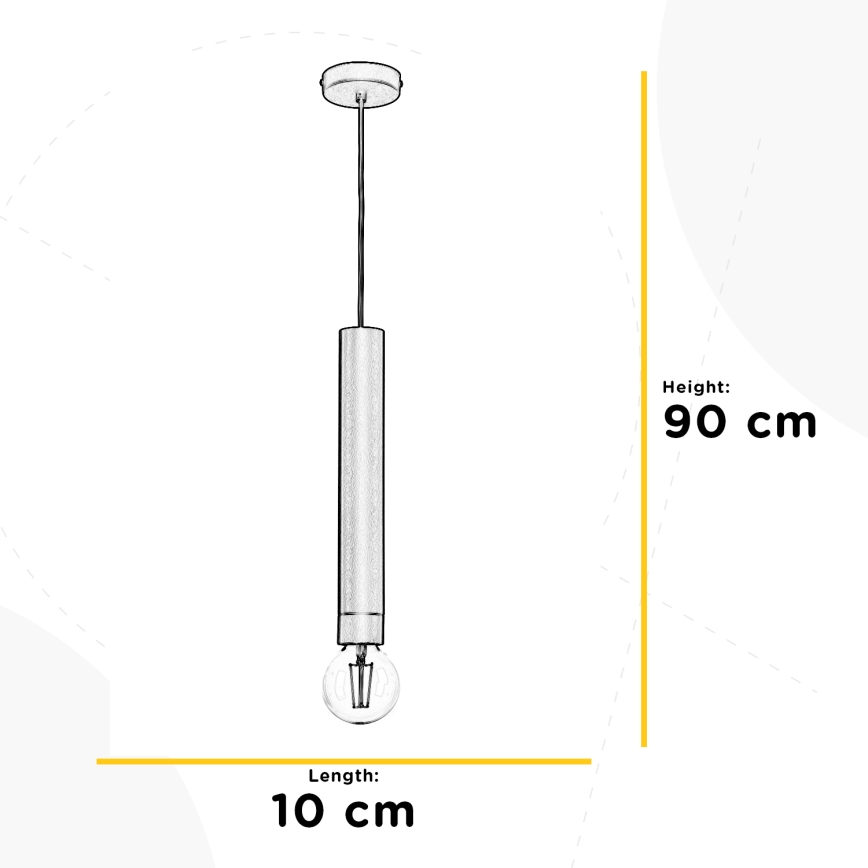 ONLI - Pendel DORA 1xE27/15W/230V sort