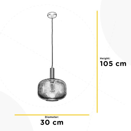 ONLI - Pendel DOROTY 1xE27/22W/230V diameter 30 cm
