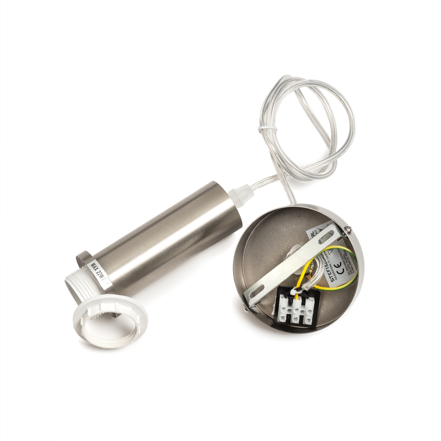 ONLI - Pendel DOROTY på ledning 1xE27/15W/230V blank krom