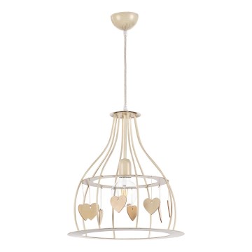 ONLI - Pendel LEONILDE 1xE27/15W/230V beige